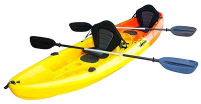 2. Nixie Sports Sit On Top Tandem Fishing Kayak With Backrests