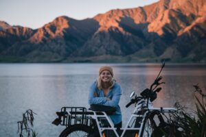 Living a little lighter in Hawea on my electric UBCO motorbike
