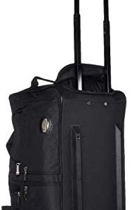 Rockland Rolling Duffel Bag, Black, 22-Inch