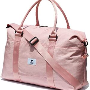 ESVAN Travel Tote Duffel Gym Bag,Weekender Overnight Carry-on Tote Crossbody Bag with Wet Pocket and Trolley Sleeve Upgraded