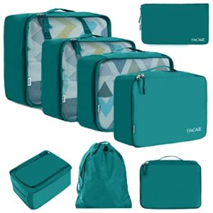BAGAIL 8 Set Packing Cubes Luggage Packing Organizers for Travel Accessories