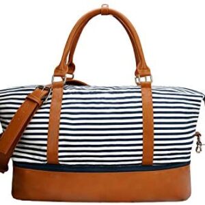 Weekender bag Duffle Carry-on luggage overnight Canvas & PU leather For Women lady with Shoe Compartment for Travel Medium Girl 22″ Mini Hoe Best Cheap Guess Quilted Clear