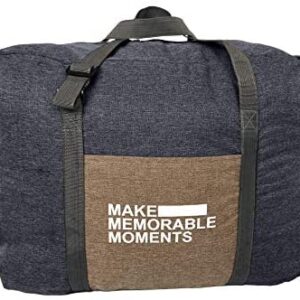 Foldable Travel Duffel Bag (Dark Grey)