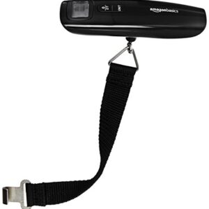 Amazon Basics Portable Digital Luggage Weight Scale, Black