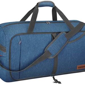 Canway 65L Travel Duffel Bag, Foldable Weekender Bag with Shoes Compartment for Men Women Water-proof & Tear Resistant