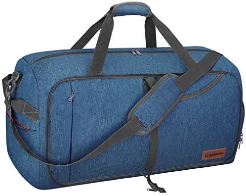 Canway 65L Travel Duffel Bag, Foldable Weekender Bag with Shoes Compartment for Men Women Water-proof & Tear Resistant Canway 65L Travel Duffel Bag, Foldable Weekender Bag with Shoes Compartment for Men Women Water-proof & Tear Resistant