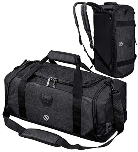 Gym Duffle Bag Backpack Waterproof Sports Duffel Bags Travel Weekender Bag for Men Women Overnight Bag with Shoes Compartment Black Gym Duffle Bag Backpack Waterproof Sports Duffel Bags Travel Weekender Bag for Men Women Overnight Bag with Shoes Compartment Black