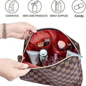Portable Makeup Bag, Lightweight Design and Waterproof Vegan Leather Large Retro Cosmetic Pouch, Toiletry Travel Organizer for Women, Toiletries Bag Halloween Christmas Gift